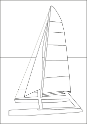 Catamaran à décorer
