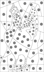 coloriage magique de poule