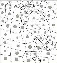 coloriage magique d'un kio